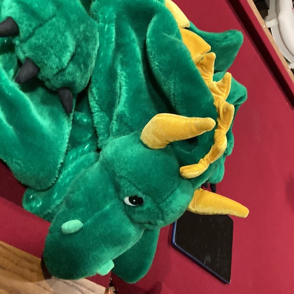VINTAGE 1998 CHRISHA PLAYFUL PLUSH HALLOWEEN COSTUME GREEN DRAGON ages 4-6 - Picture 4 of 4